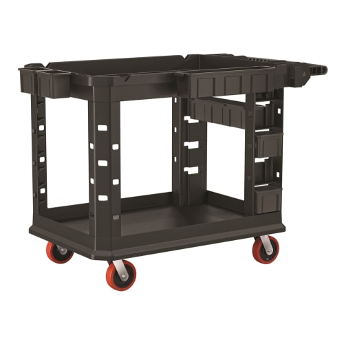 Suncast Commercial Heavy Duty Plus Utility Cart, Medium, Black